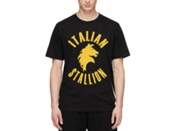 Rockinstone Rocky Movie Simple Stallion Black Adult T-shirt Size:xxl