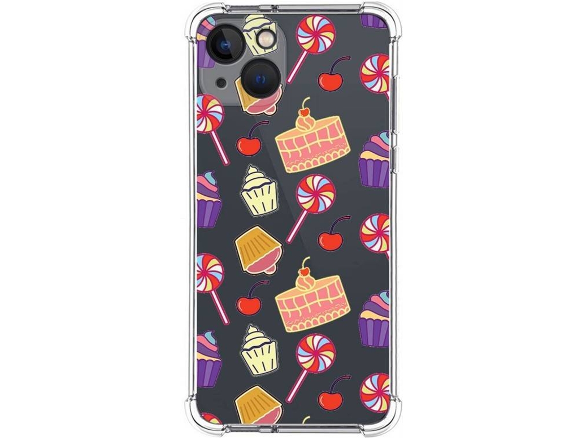 Capa iPhone 13 (6.1) TUMUNDOSMARTPHONE Doces 01 Desenhos Multicor