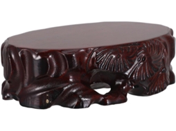 Madeira Marrom Design Artístico Natural Maior Estabilidade Versatilidade Ideal Decoração Escritório Base Oval GOKOCO