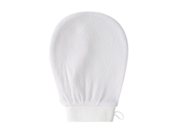 Luvas de Esfoliação Profunda (1 Unidade) Luvas de Limpeza Facial 100% em Fibra de Viscose MDUG (brancas)