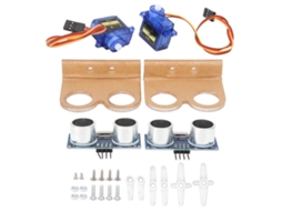 Kit Carro Robô Diy com Módulo Sensor Ultrassônico e Suporte de Fixação