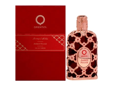 Amber Rouge da ORIENTICA para unissex - spray EDP de 5 onças