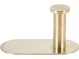 Suporte De Parede Para Toalha Mão, Porta Papel Higiênico Redondo Em Aço Inoxidável Dourado Escovado, Acessórios, 10cm