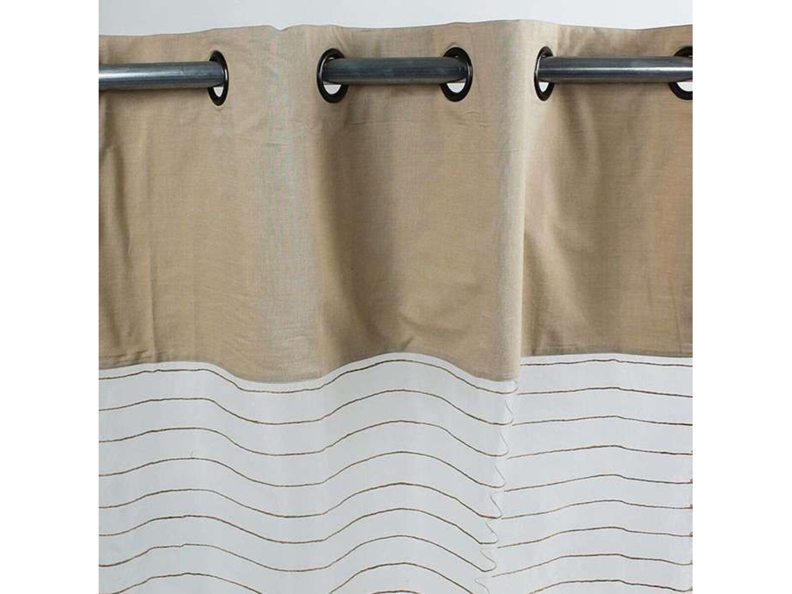 Voilé Efeito Seda Com Algodão Juta Cru 110x250