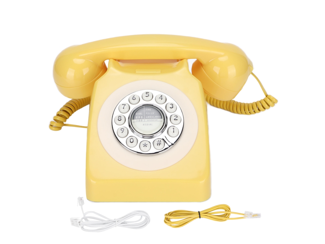 Telefone Retrô, Linha Fixa com Fio, para Uso Residencial e Escritório EOOCOO