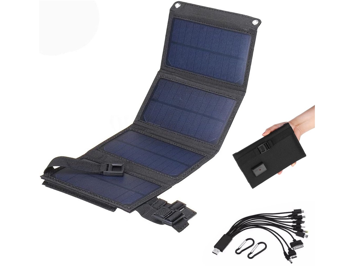Painel Solar Usb de 20 W e 5 V, com Carregador Usb BRILVIBERA