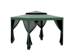 Tenda de Jardim Tipo Gazebo 3x3m, com Tela Mosquiteira, Teto Duplo SINI TECH STORE