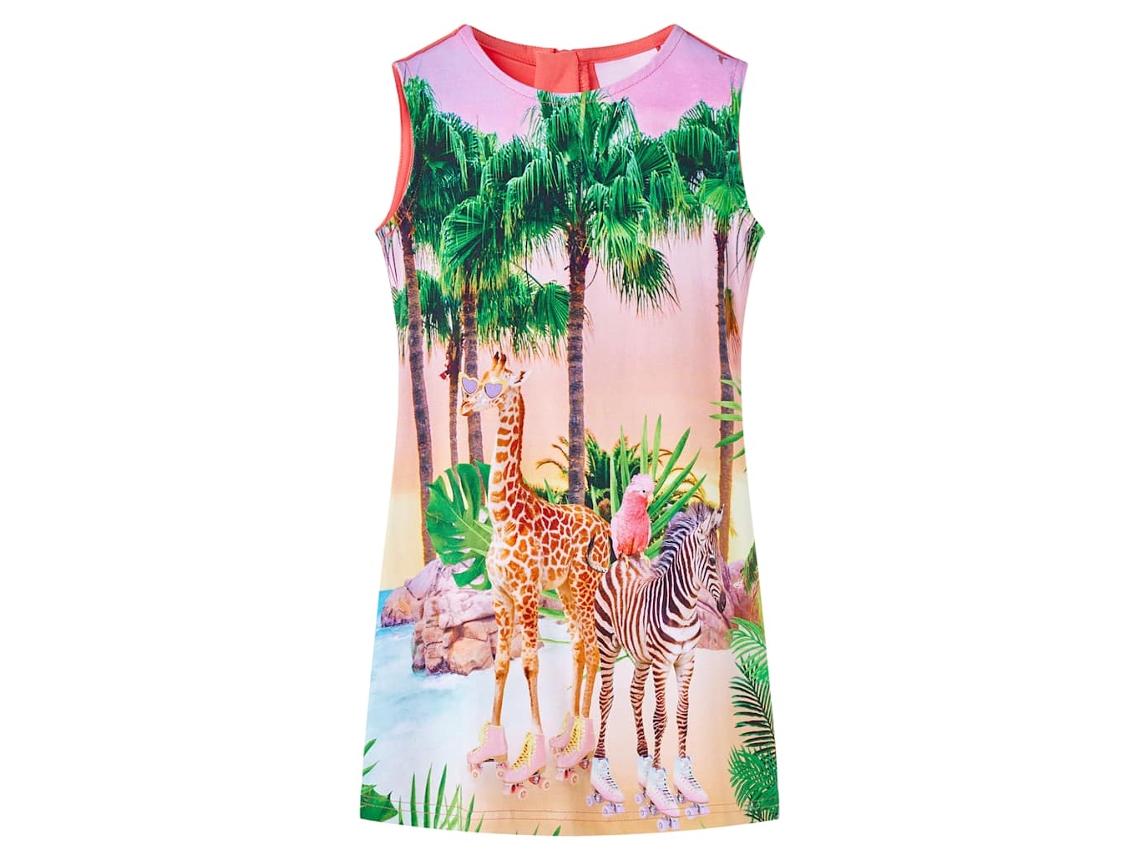 Vestido Para Criança Coral 128