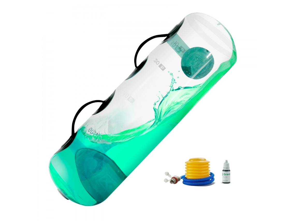 Aquabag De Treino Ajustável 22,68kg Em Pvc Resistente Para Exercícios De Força E Equilíbrio Tekmaquinas