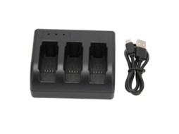 Carregador Mali Triplo para Câmera com 3 Canais Usb