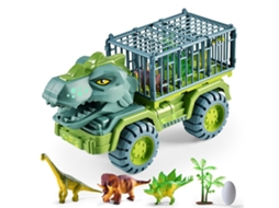 Carro De Transporte De Dinossauros Com 3 Dinossauros, Ovo E Árvore, Brinquedo Resistente A Quedas, Presente Para Crianças