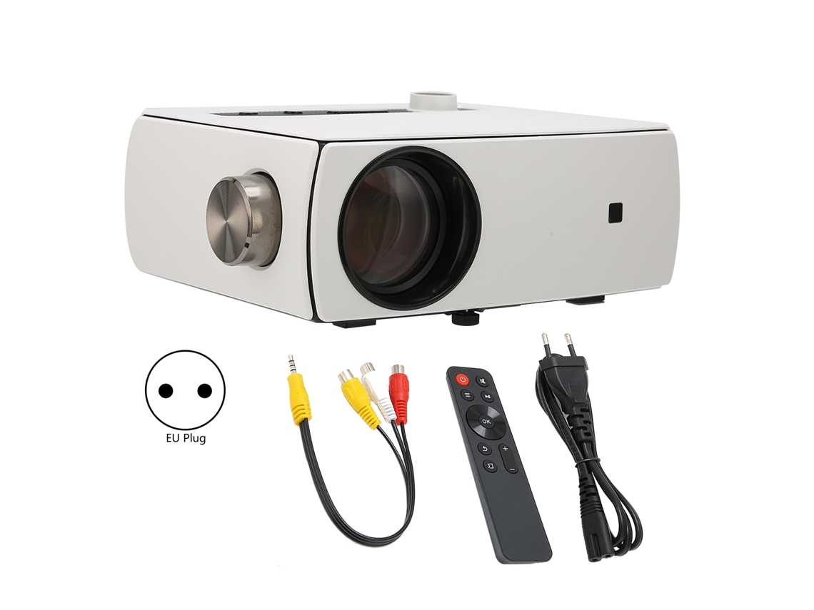 Projetor Portátil Mini Com Tela Móvel Home Theater Filme Pc