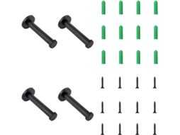 Conjunto De 4-cabides Cilíndricos Para Casacos E Toalhas, 10, 2cm 4, 02pol, Ganchos De Parede Clássicos Em Aço