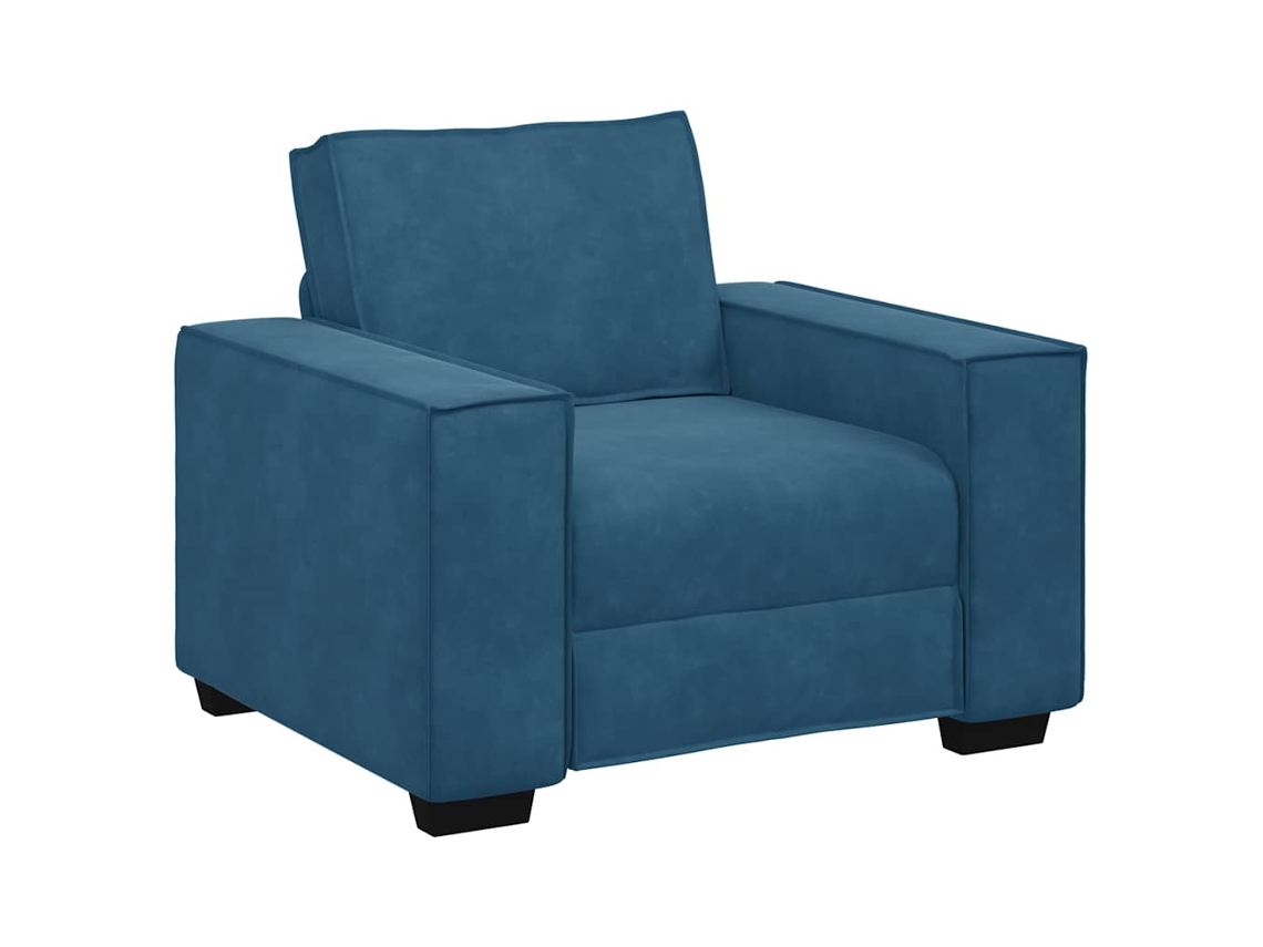 Sofa Chair, Sofa Chairs Vidaxl Azul Veludo (n/a)