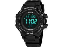 Reloj Deportivo Digital Panars Luminoso Impermeable Con Correa De Plástico Pu 2 Zonas Horarias