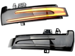 Piscas De Led, Indicadores De Direção Dinâmicos Em Led Âmbar Para Retrovisores Laterais Da Mercedes Benz Classe W204 Cla