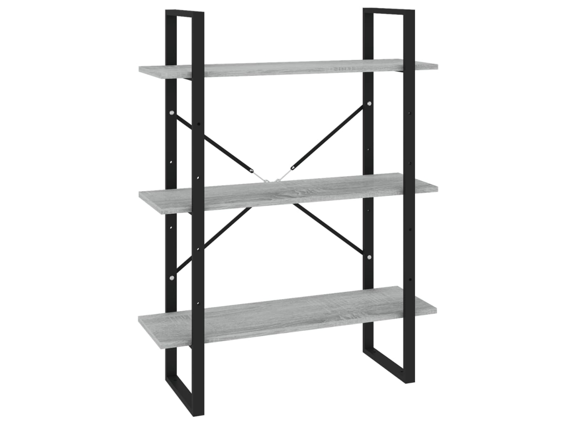 Book Cabinet, Book Cabinets Vidaxl Cinzeto Madeira Processada (n/a)