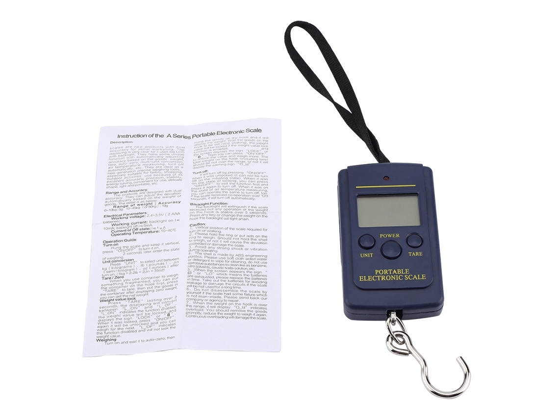 Balança Digital Portátil LAXISCREED 40kg/10g com Gancho