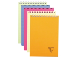 Bloco de Notas Espiral CLAIREFONTAINE Linicolor Din A5 Quadrado