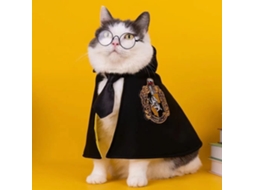 Conjunto de Cosplay Da Magic Academy para Gatos e Cachorros com Capa para Animais de Estimação