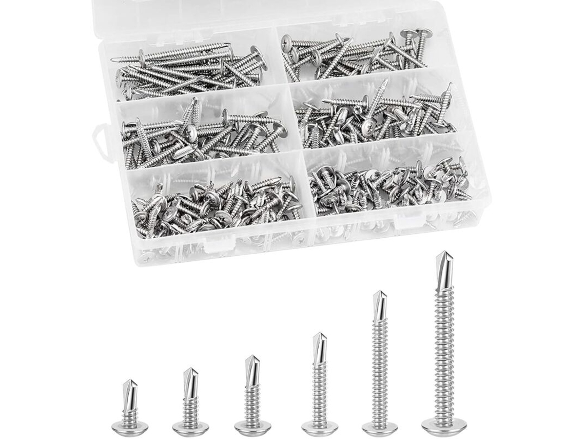 210 Parafusos Autoatarraxantes De Aço Inoxidável - M4.2 (13 Mm A 50 Mm) Com Cabeça Panela Para Diversas Aplicações. -aquaforge