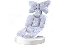 Almofada de Assento para Carrinho de Bebê HENTEN HOME Universal Respirável Algodão, Suporte Lombar e Absorção de Impacto