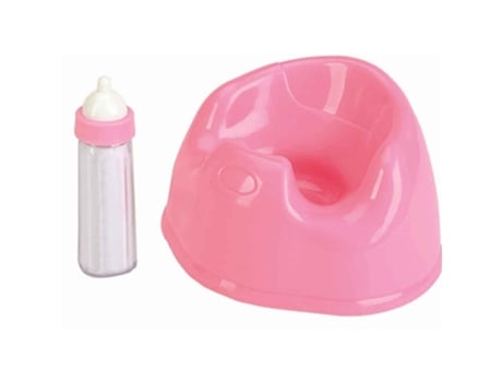 Conjunto de penico e mamadeira