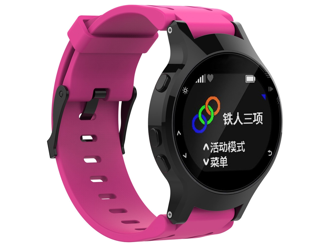 Pulseira De Silicone Para Garmin Forerunner 225 Rosa Hexinyigjly