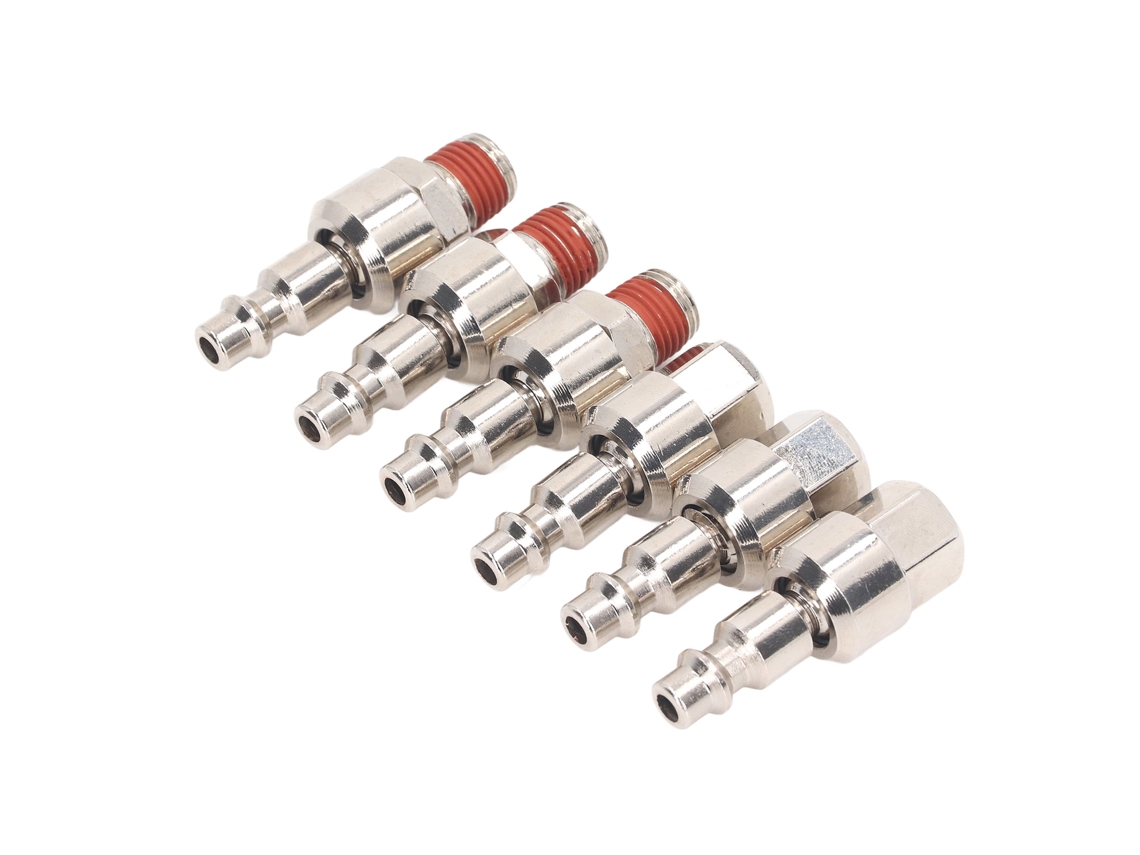 Laxiscreed Conector De Mangueira De Ar Em Aço Inoxidável Com Entrada Rápida E Roscas Npt 1/4 Polegadas