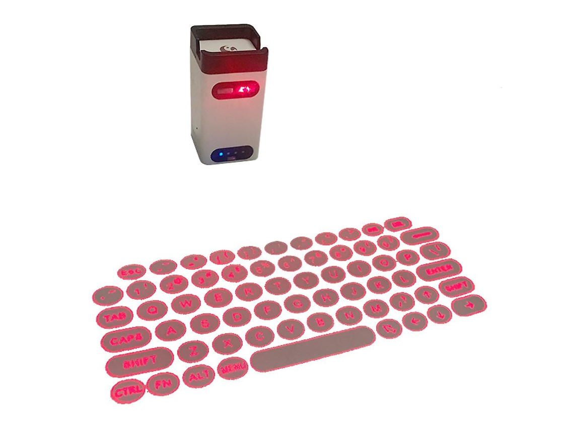 Teclado De Projeção Bluetooth, Teclado Virtual, Teclado Sem Fio Bluetooth Para Windows, Ios E Android. Ly Ebike