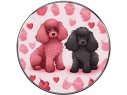Ímã De Geladeira Com Poodle Rosa, Feito De Liga Metálica, Ideal Para Quadro Branco, Armário, Cozinha, Escritório E
