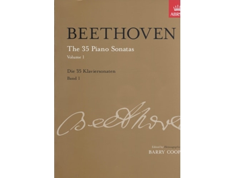 Livro The 35 Piano Sonatas, Volume 1 de BEETHOVEN LUDWIG VA (Inglês)