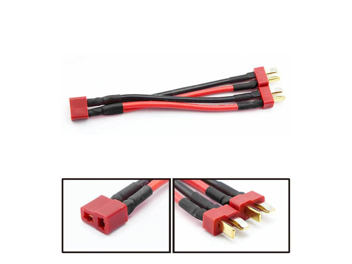 Cabo de Ligação em Série/paralelo com 2 Conectores Xt60 Fêmea para 1 Macho para Modelos Rc MDUG