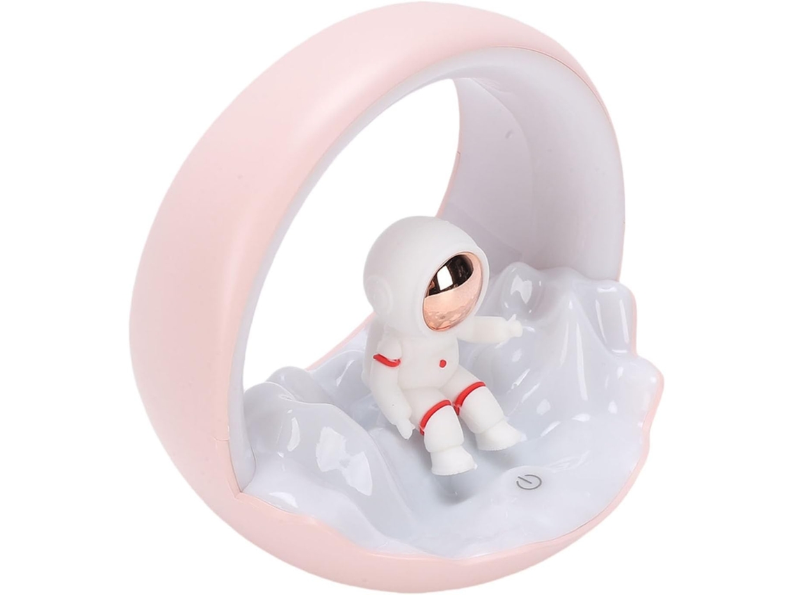Abajur De Cabeceira Com Design Lunar, Recarregável Via Usb, Função