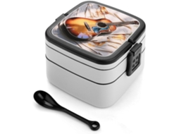 Marmita Bento Com Estampa De Violão Acústico Em Aquarela, Empilhável, À Prova De Vazamentos, Com Tampa Hermética E