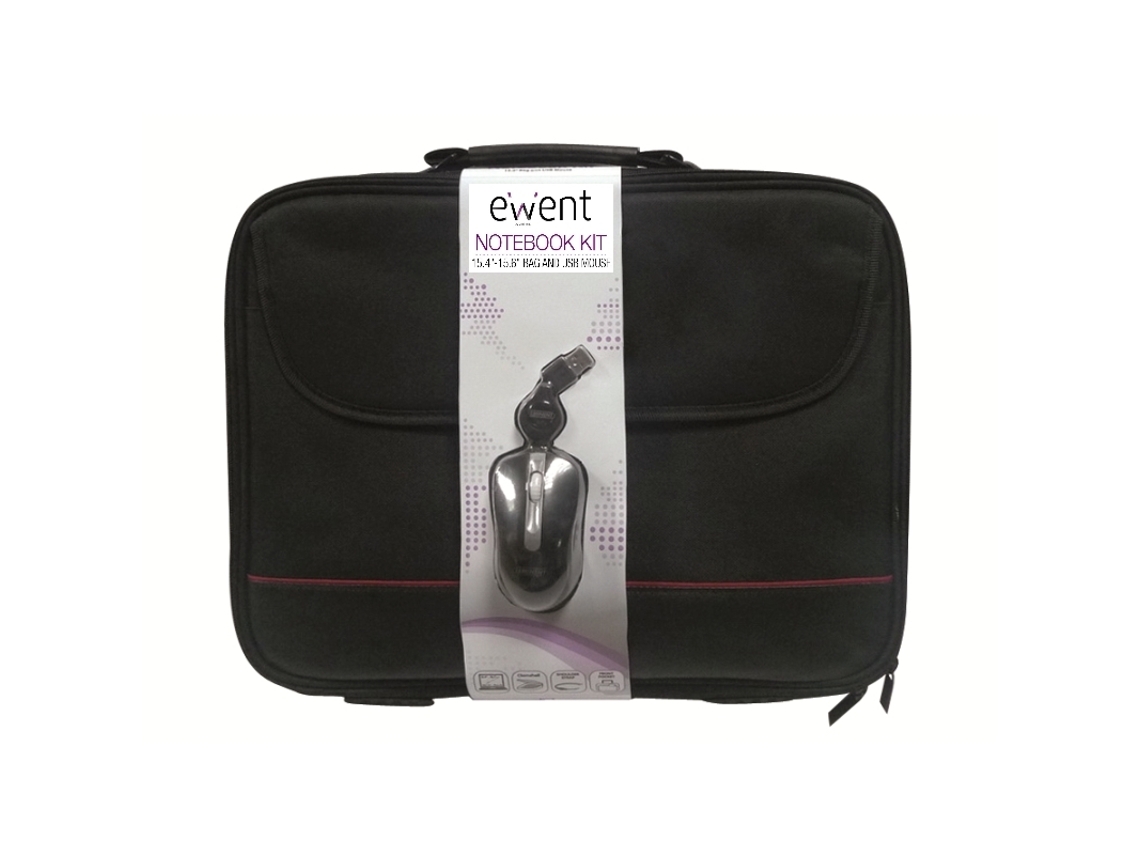 Mala + Rato EWENT Business Kit (Universal - 16.1'' - Preto)