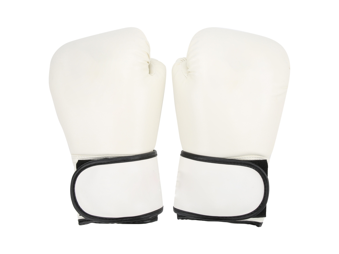 Kklv-guantes De Boxeo Transpirables Para Adultos Entrenamiento Mma Kickboxing Saco De Golpes Blanco