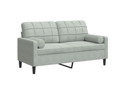 2-seater Sofa, 2-seater Sofas Vidaxl Cinzeto Veludo (n/a)