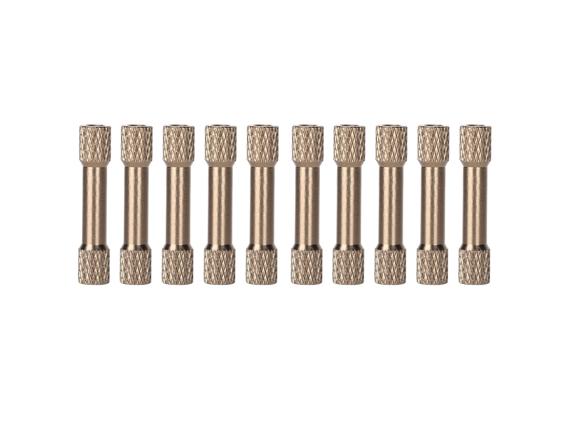 10 Espaçadores Coluna M3x30mm Alumínio Anodizado | S/MARCA
