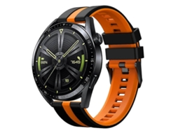 Pulseira De Silicone Vertical Bicolor Para Relógio