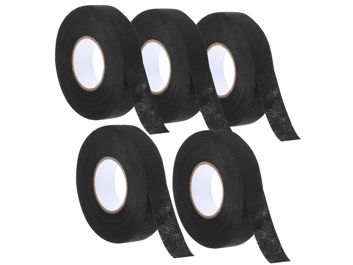 Fita Isolante Automotiva Sewacc, 5 Rolos, Poliéster Autoadesivo Resistente A Altas Temperaturas, Para Redução De Ruído E