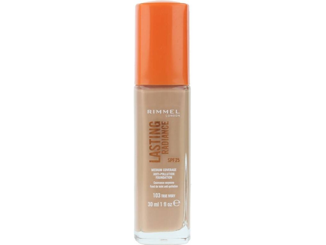 Base RIMMEL LONDON Duradoura Radiance Foundation SPF25 Ivory 103-Verdadeiro