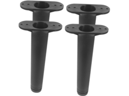 Conjunto De 4 Pés Ajustáveis Para Estrutura Cama Com Suporte Central, Extensores De Altura E Protetores Desgaste Para