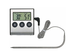 Termómetro Digital Lurelia Para Carne Com Temporizador E 1 Sonda, Forno E Churrasco, Magnético