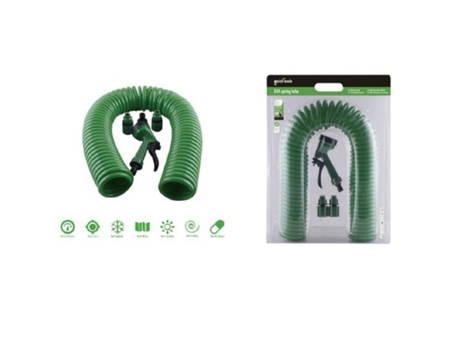 Mangueira Espiral Com Mola de 15 M Com Bomba de Pistola de Rega de Jardim 57519 KAELA