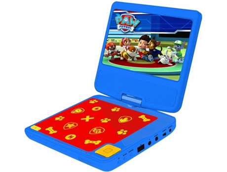 Leitor DVD LEXIBOOK The Pat Patrol  DVDP6PA — 7'' | Até 2,5 Horas