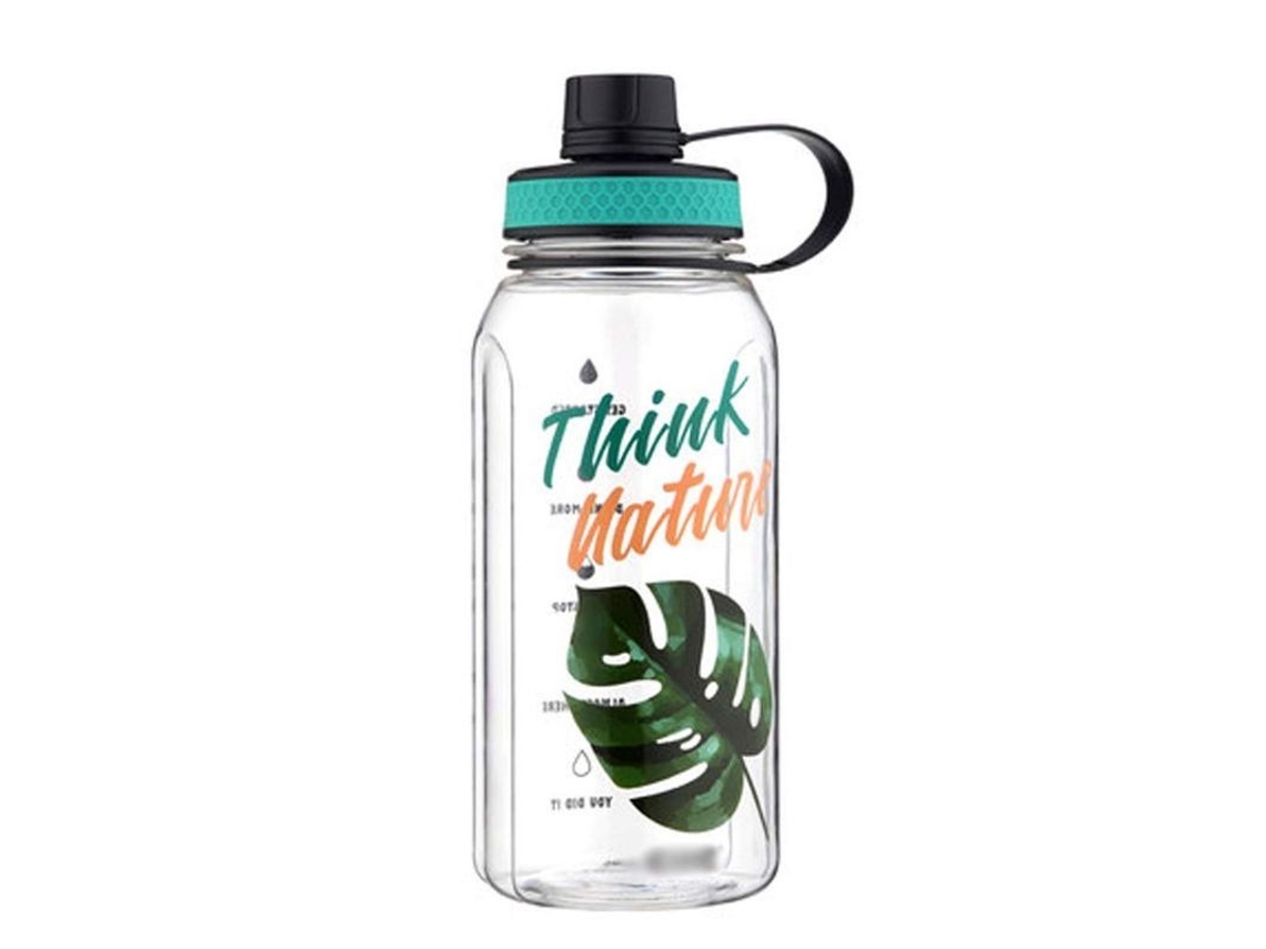 Garrafa de água esportiva Rebe-Linjou, 900ml, com design alongado e material seguro para exercícios e viagens.