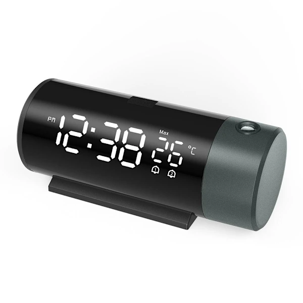 Despertador Digital com Projeção e Retroiluminação Automática, Preto BRILVIBERA