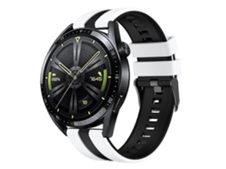 Pulseira De Silicone Vertical Bicolor Para Relógio
