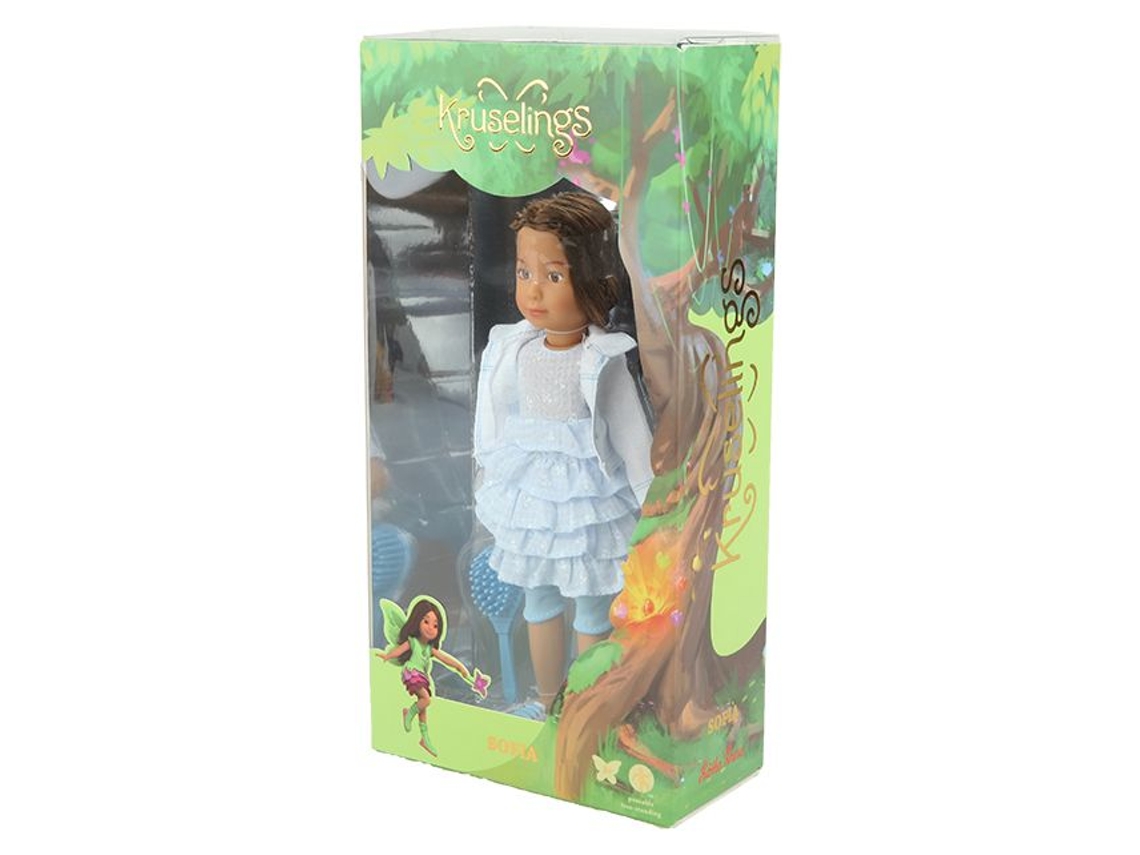 Boneca Sofia Da Kruselings Conjunto Casual Com Acessórios E Escova.